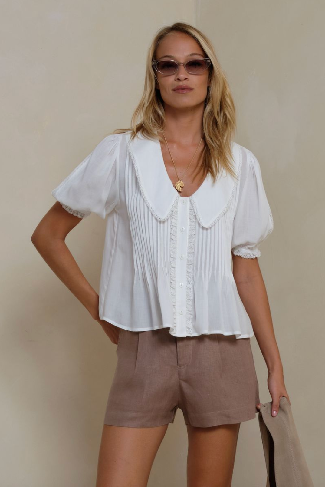 Lilya Gaia Lace Top - Ivory