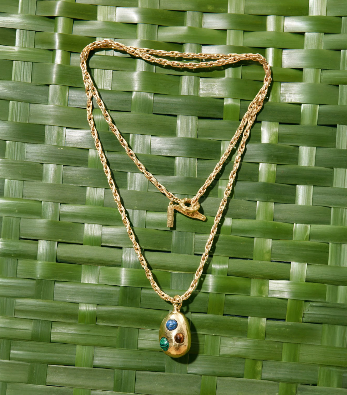 Alemais Jem Rainbow Stone Egg Pendant