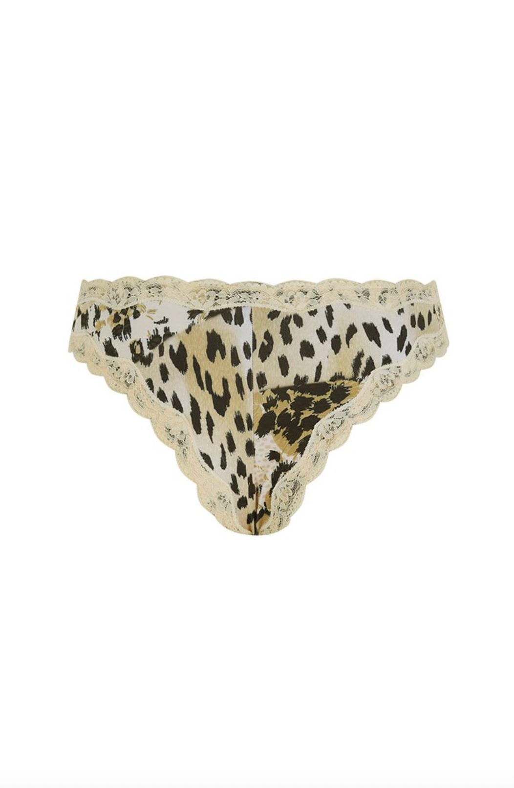 Spell Snow Leopard Lace Brief - Animal