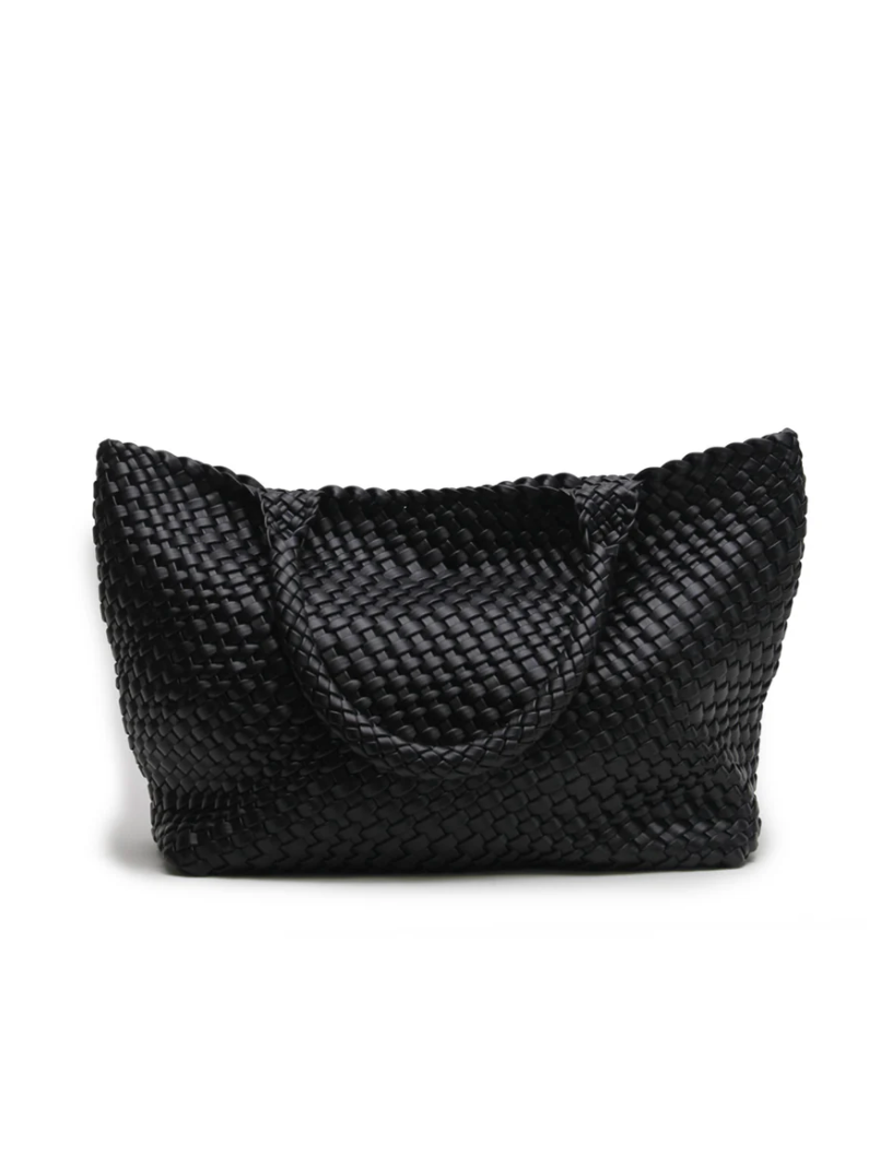 La Tribe Woven Tote Bag - Black