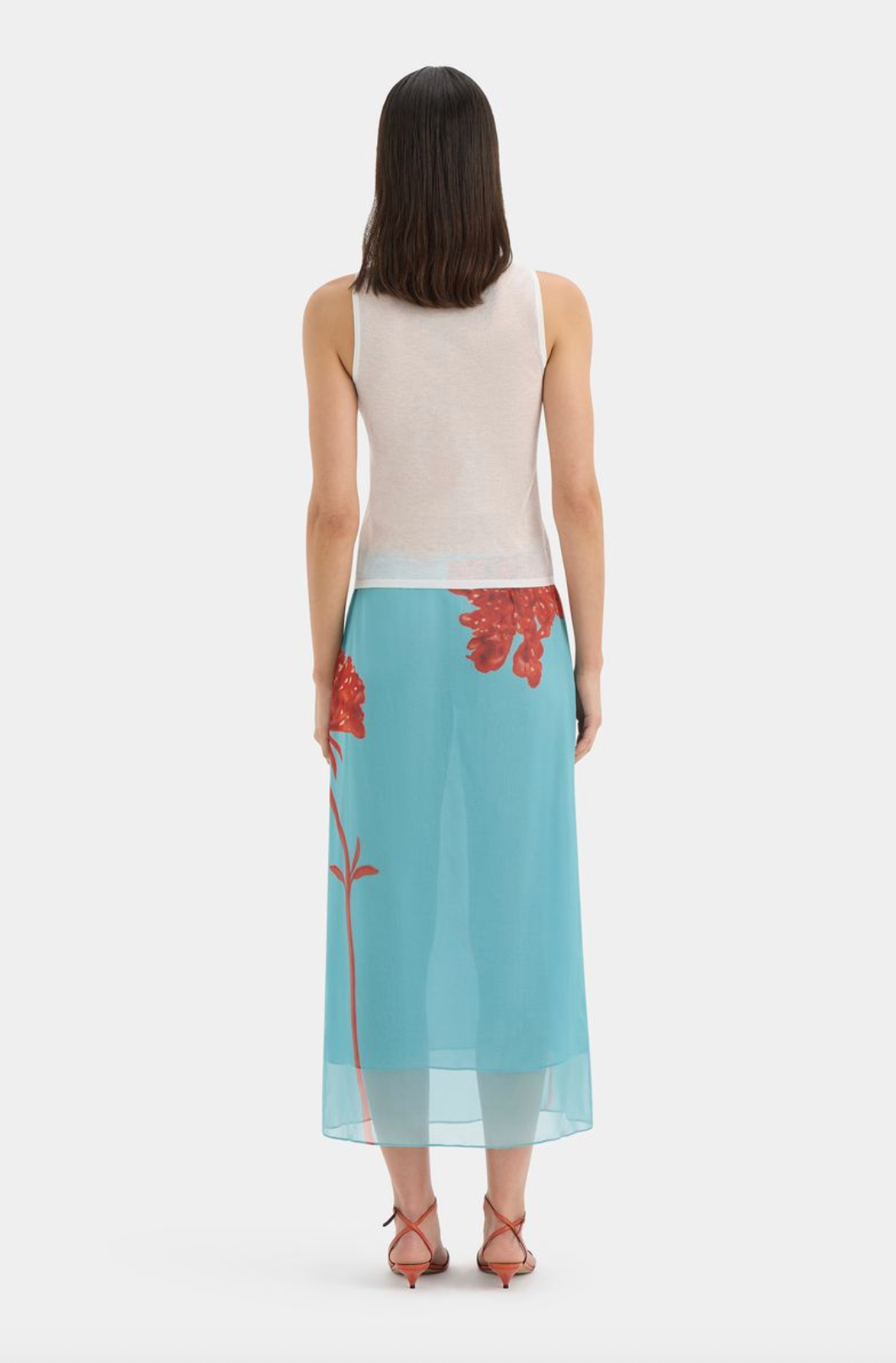 SIR. Amelie Midi Skirt - Flore