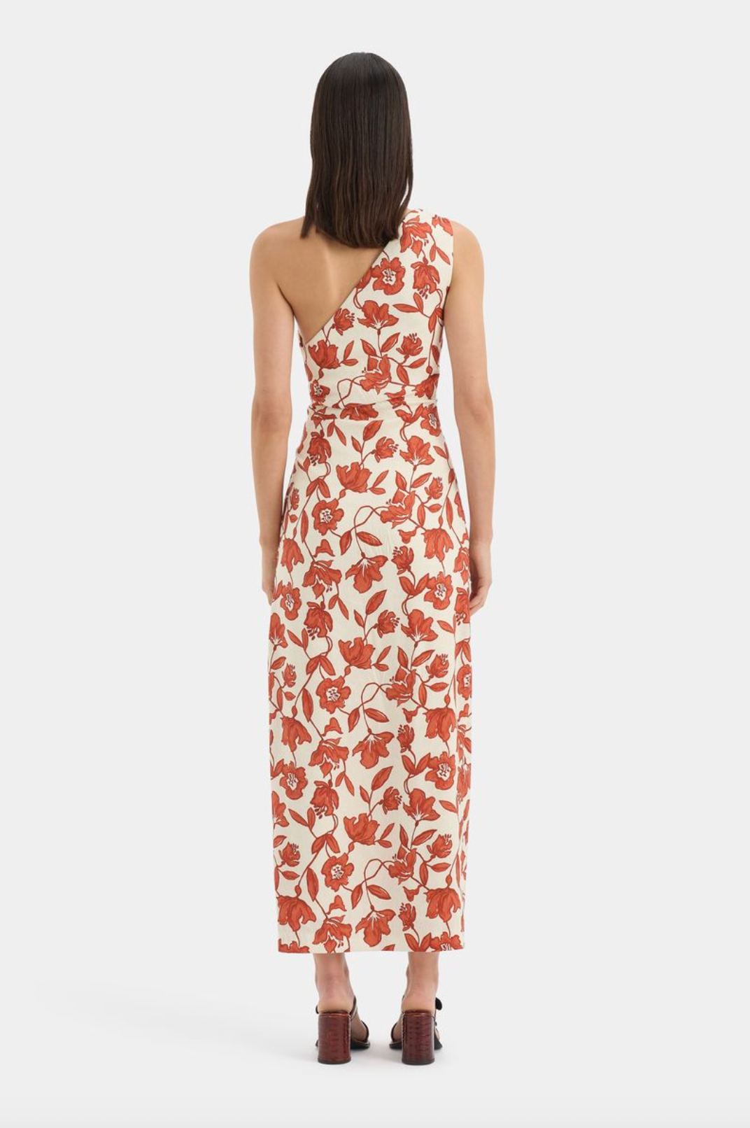 SIR. Chloe One Shoulder Midi Dress - Tuileries