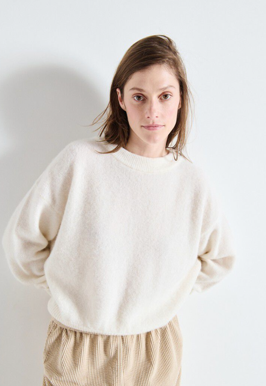 American Vintage Womens Jumper Vitow - White