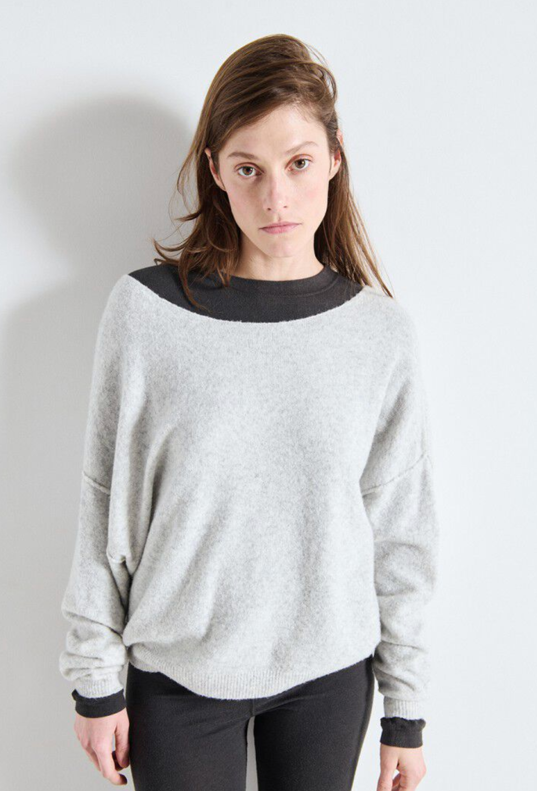 American Vintage Womens Jumper Damsville - Heather Grey