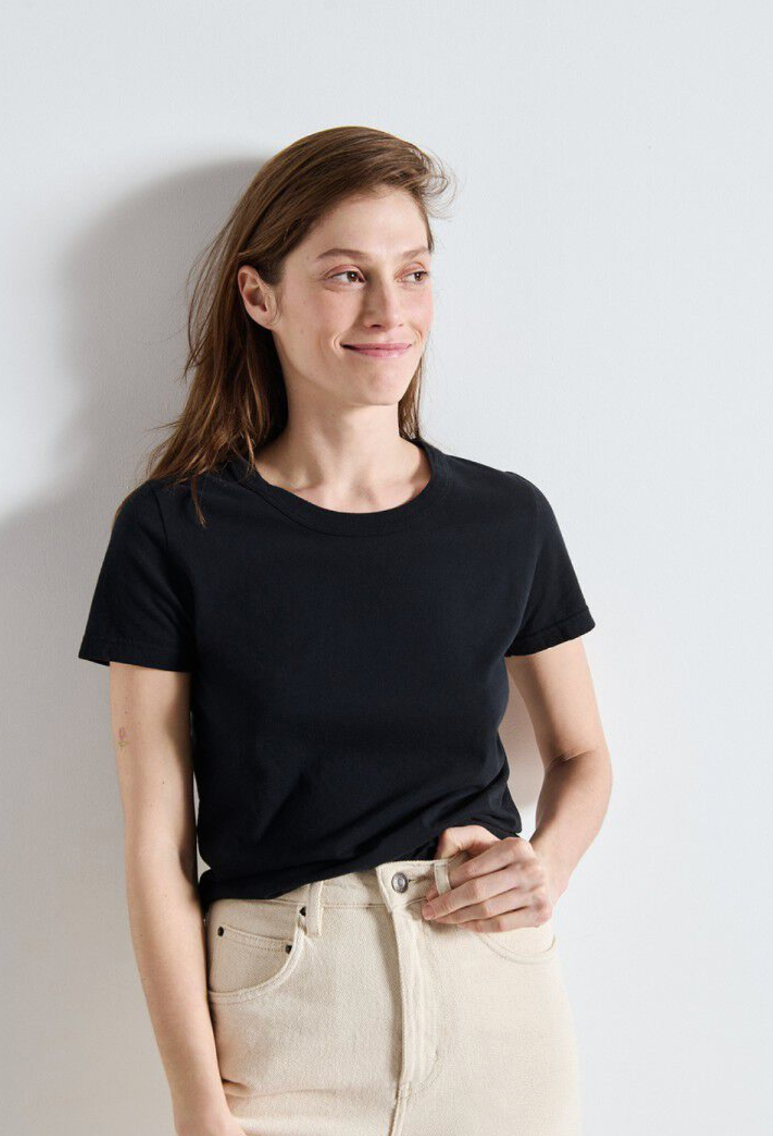 American Vintage Womens T-Shirt Gamipy - Black