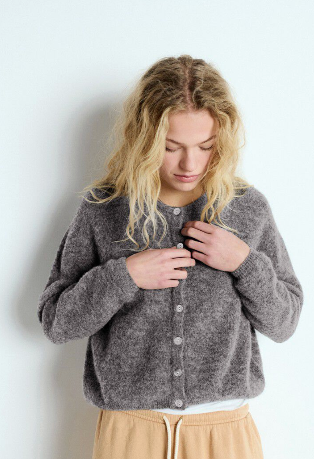 American Vintage Womens Cardigan Vitow - Steel Melange