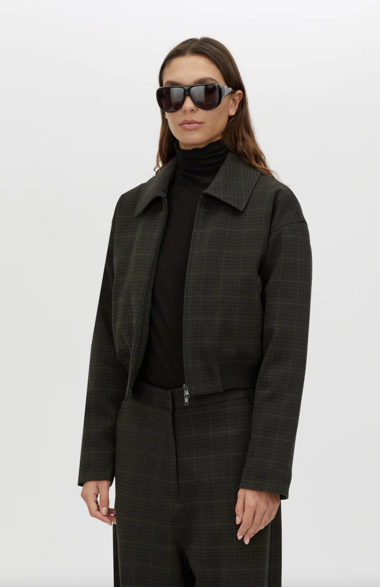 Camilla and Marc Casio Cropped Bomber - Charcoal