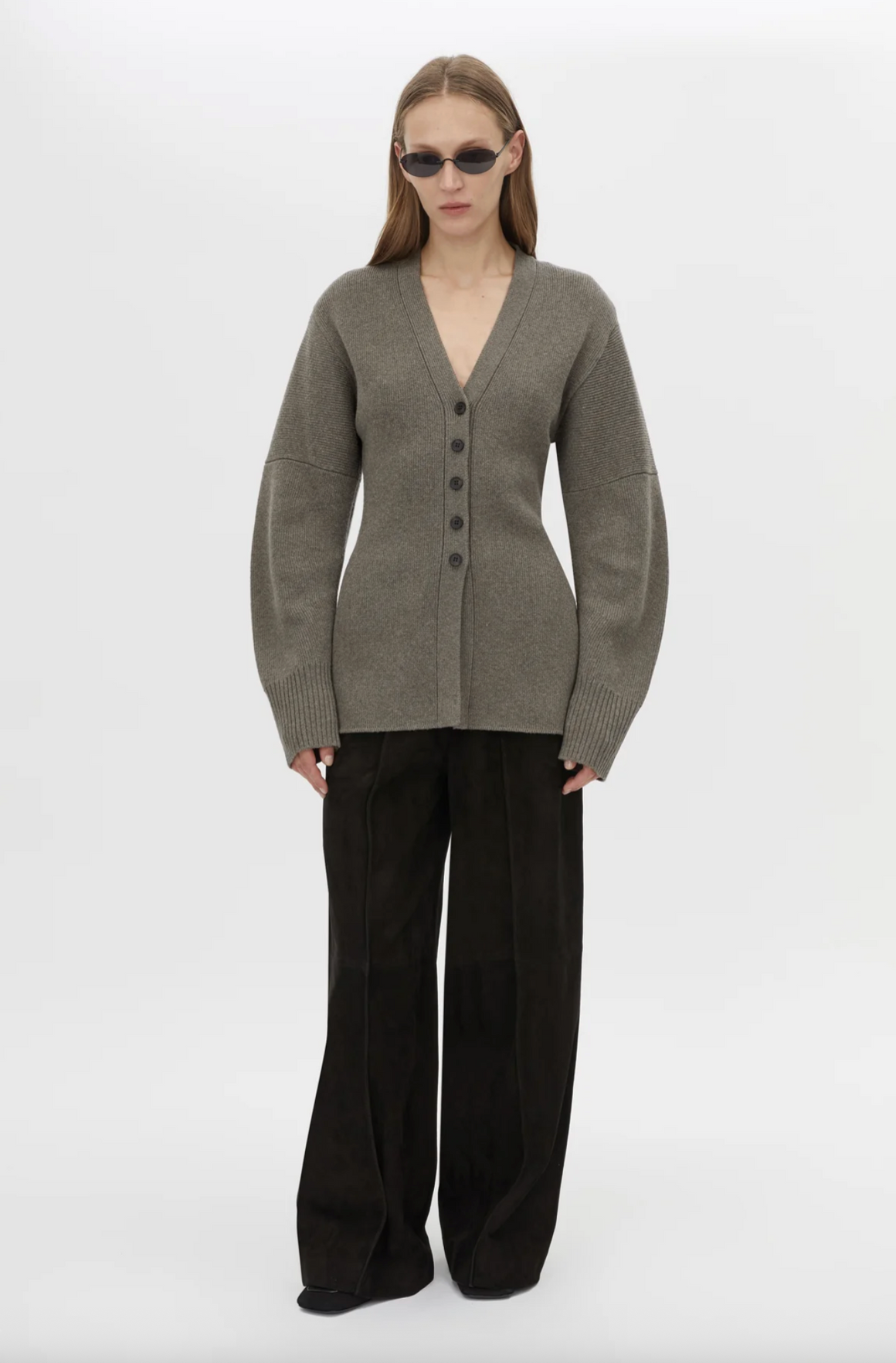 Camilla and Marc Crawford Knit Cardigan - Squirrel
