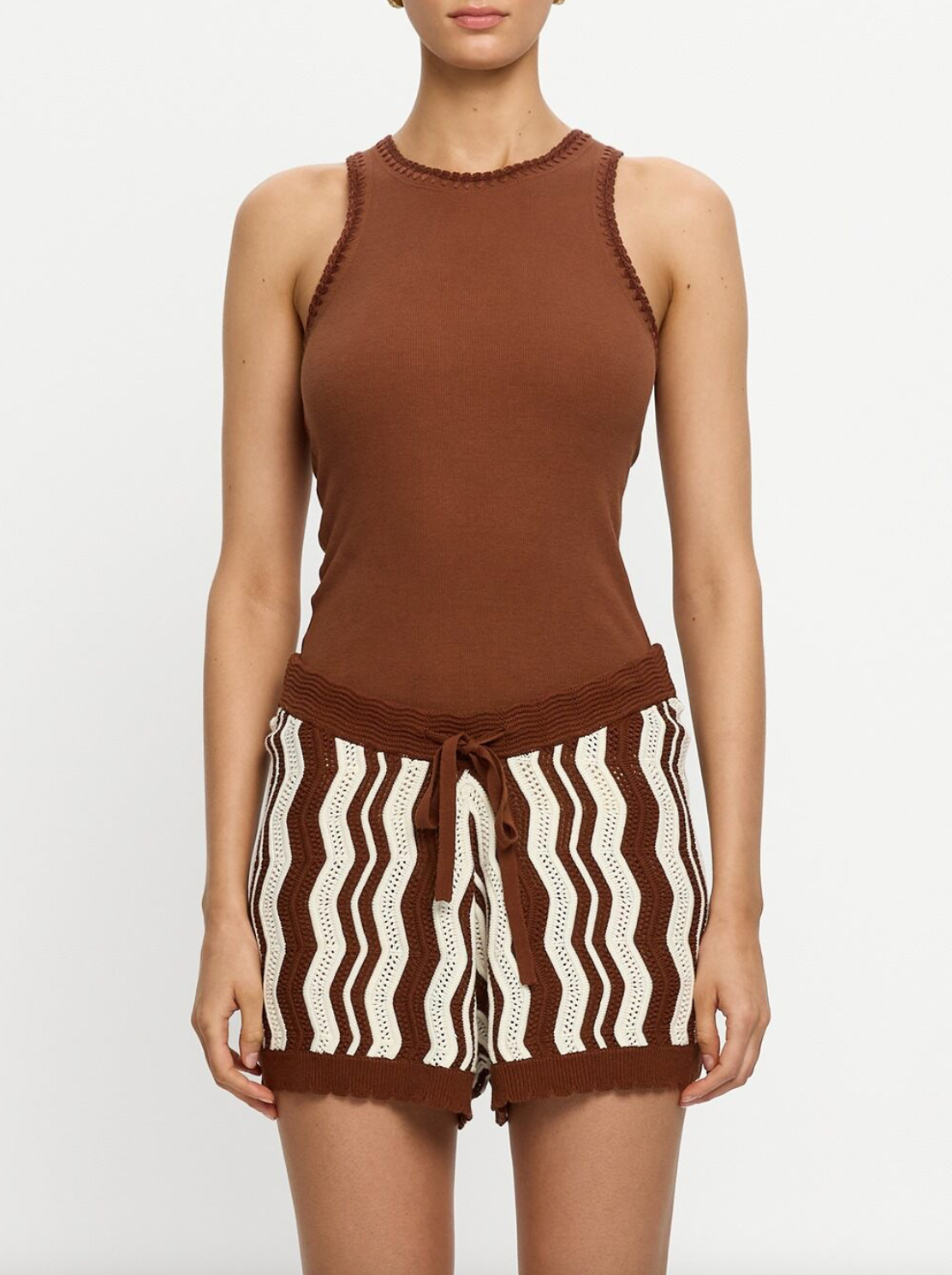 Kivari Tallulah Tank Top - Chocolate