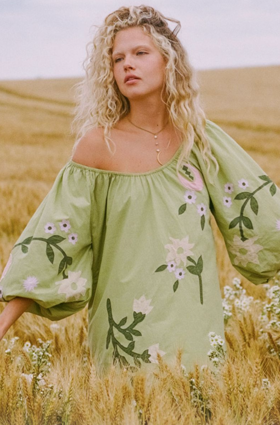 Spell Wonderland Dress - Lime Essence