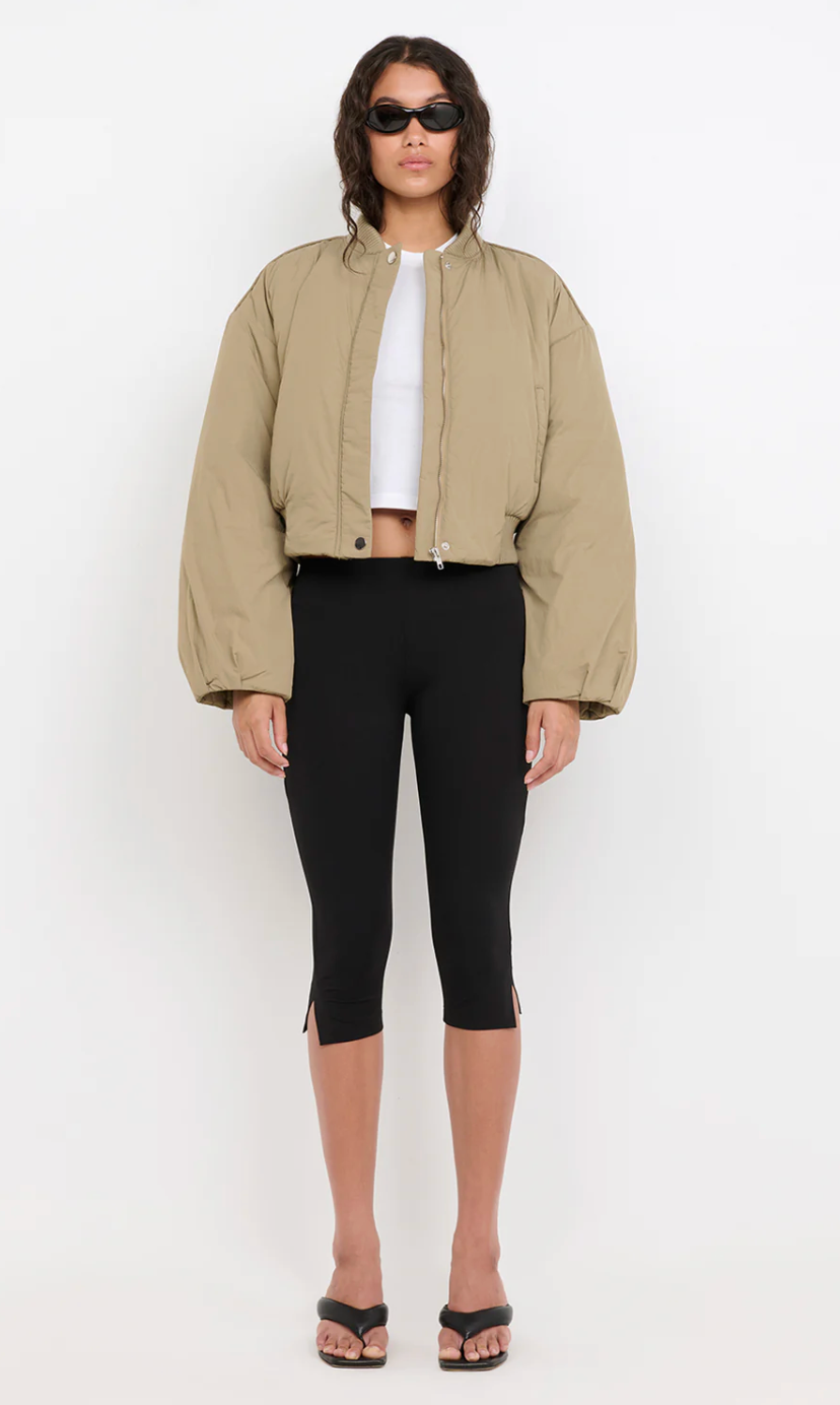 Bec and Bridge Bastien Bomber Jacket -Taupe
