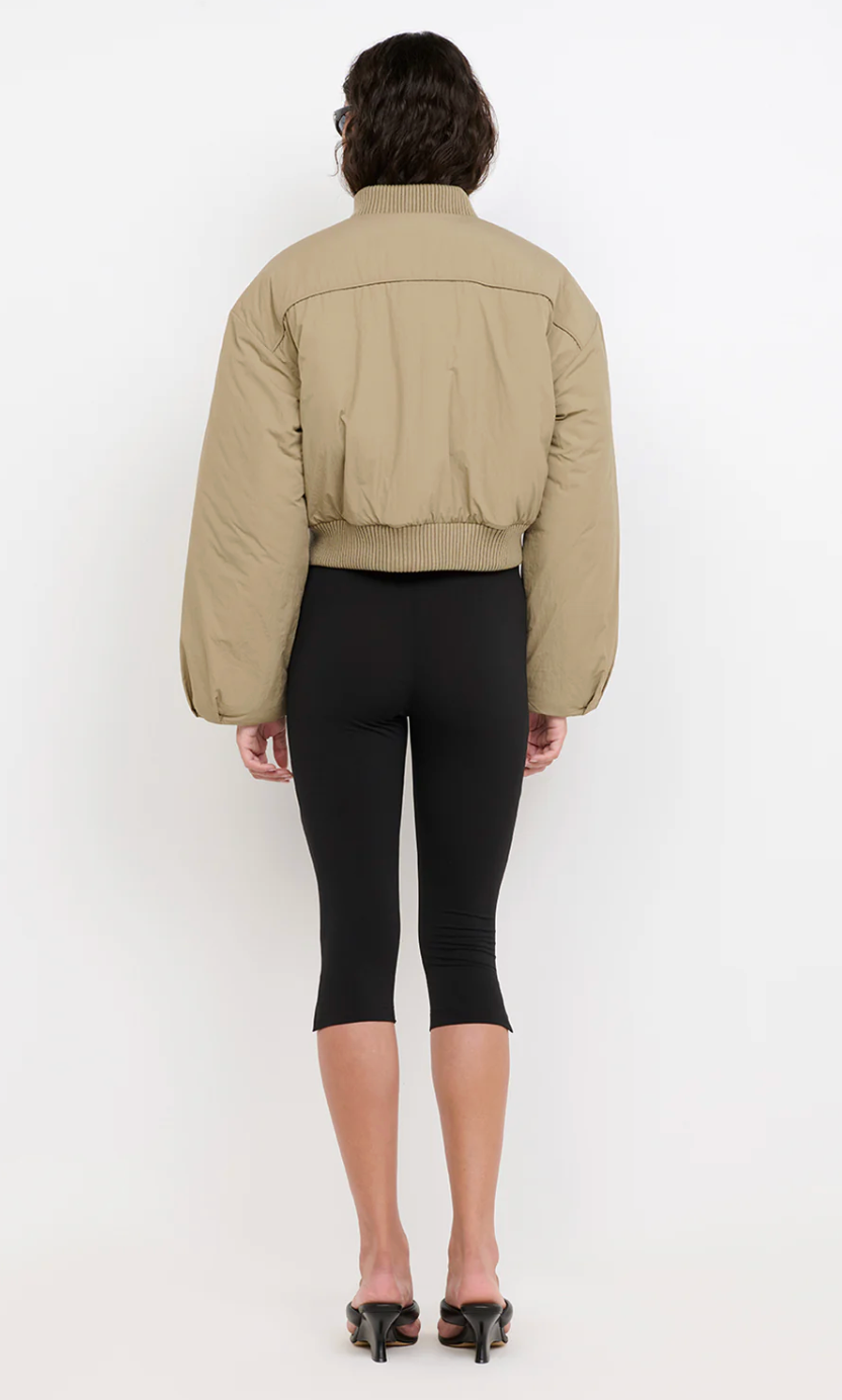 Bec and Bridge Bastien Bomber Jacket -Taupe