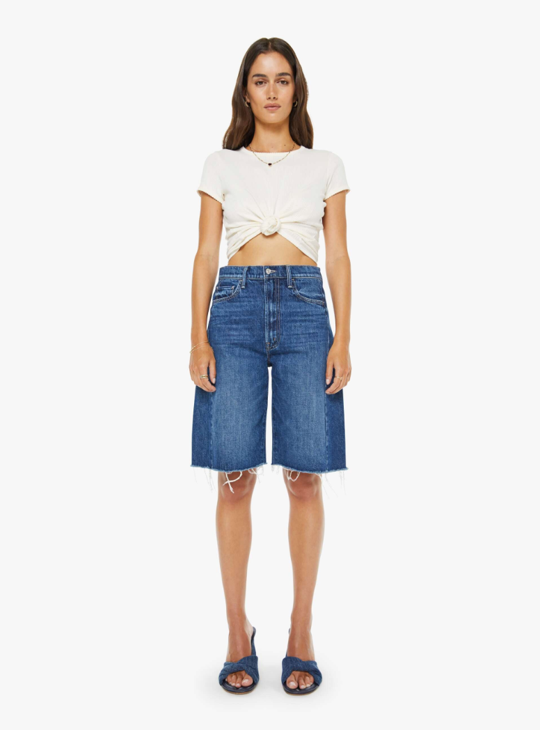 Mother Denim The Half Pipe Bermuda Fray - Did You Bring Me Anything
