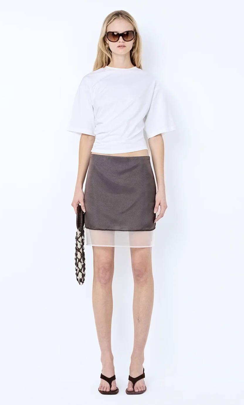 Bec and Bridge Eloise Layered Skirt - Dark Chocolate