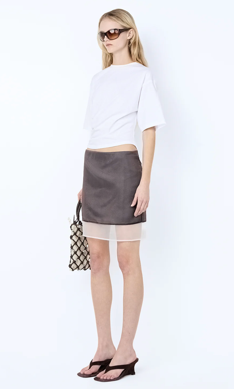 Bec and Bridge Eloise Layered Skirt - Dark Chocolate