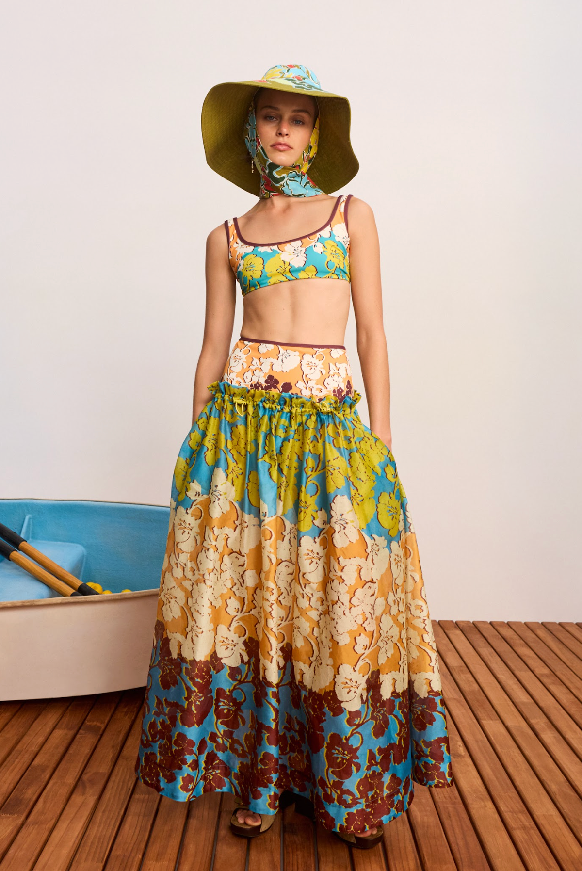 Alemais Splice Midi skirt