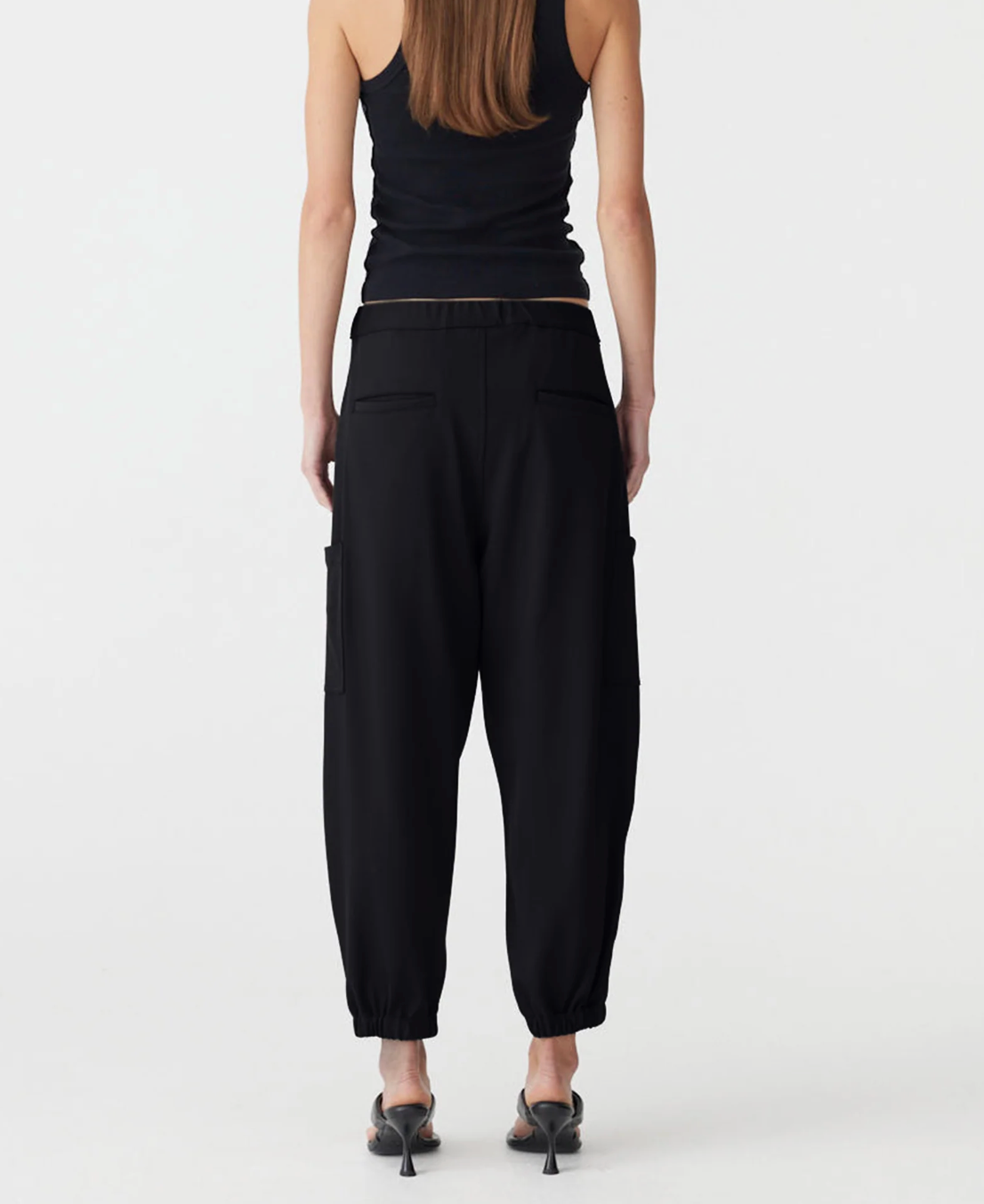 Bassike Stretch Twill Cargo Pant - Black