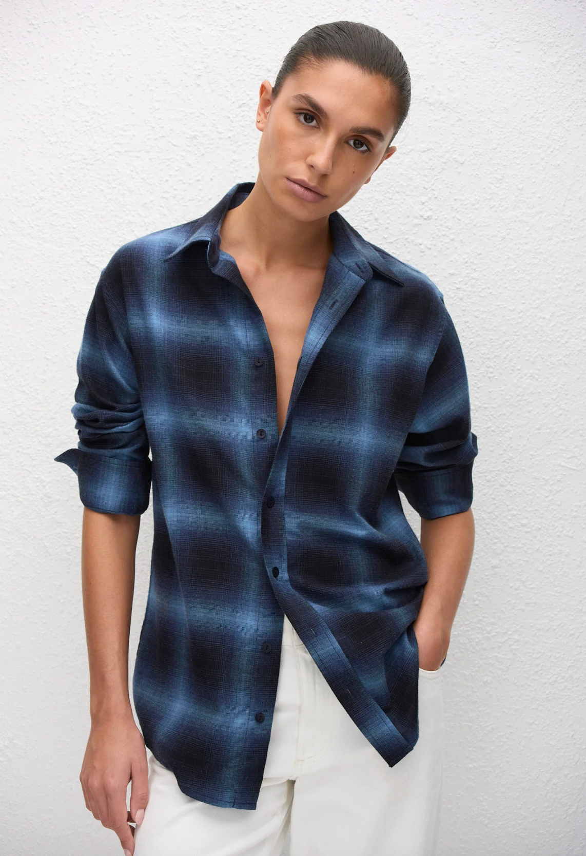 Matteau Flannel Shirt - Midnight Check