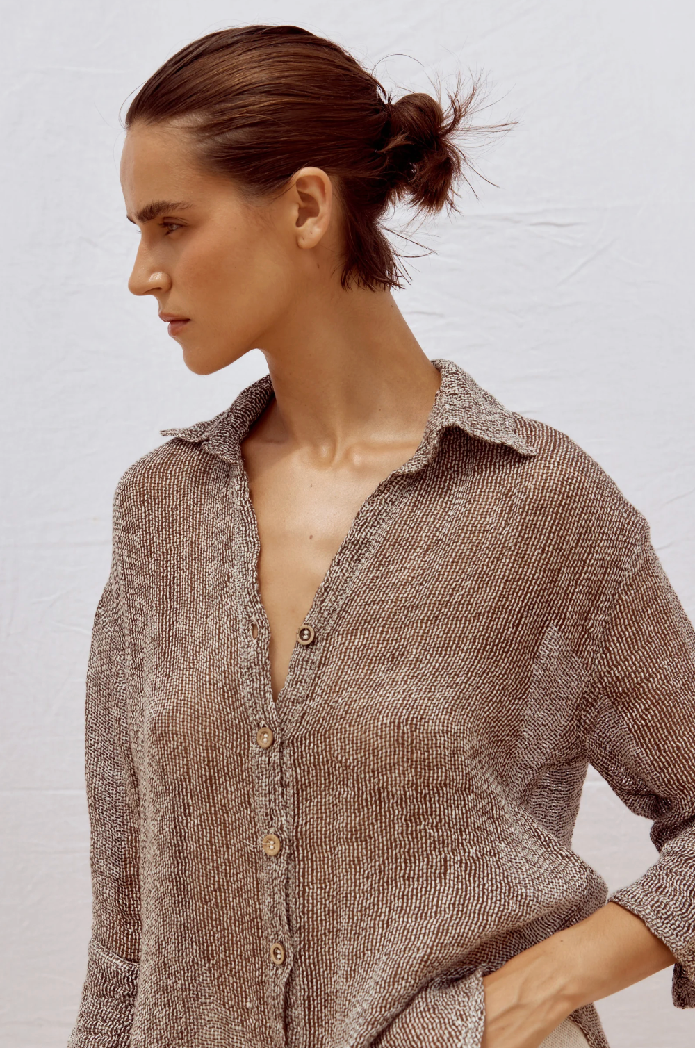 Estilo Emporio Arch shirt - Rete Chocolate
