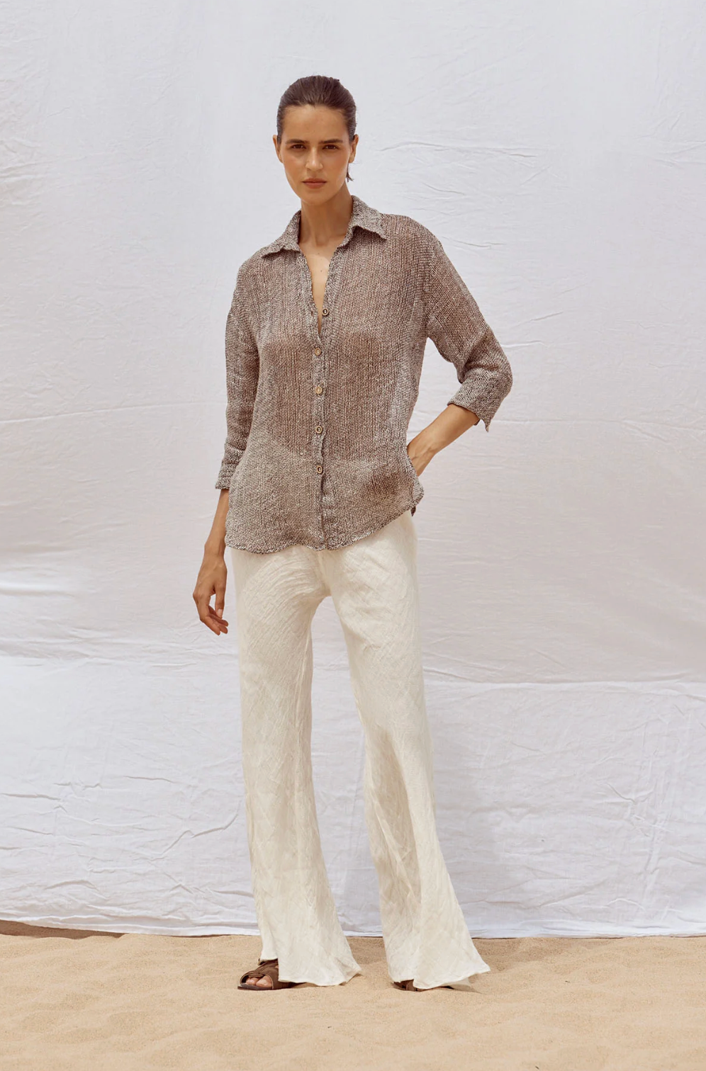 Estilo Emporio Arch shirt - Rete Chocolate
