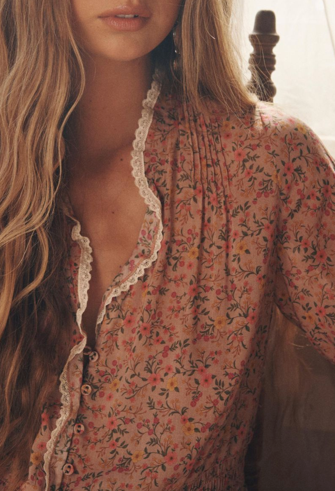 Spell Mimi-Rose Blouse - Pink Posey