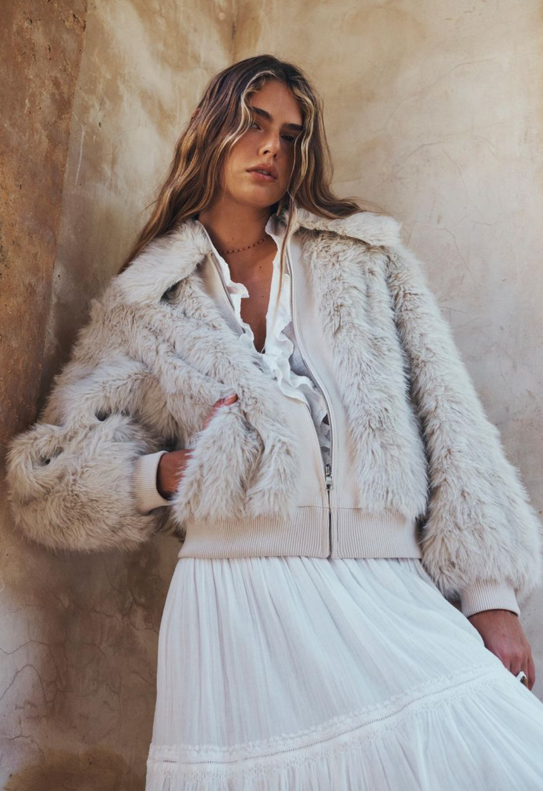 Spell The Brooklyn Flea Bomber Jacket - Frost