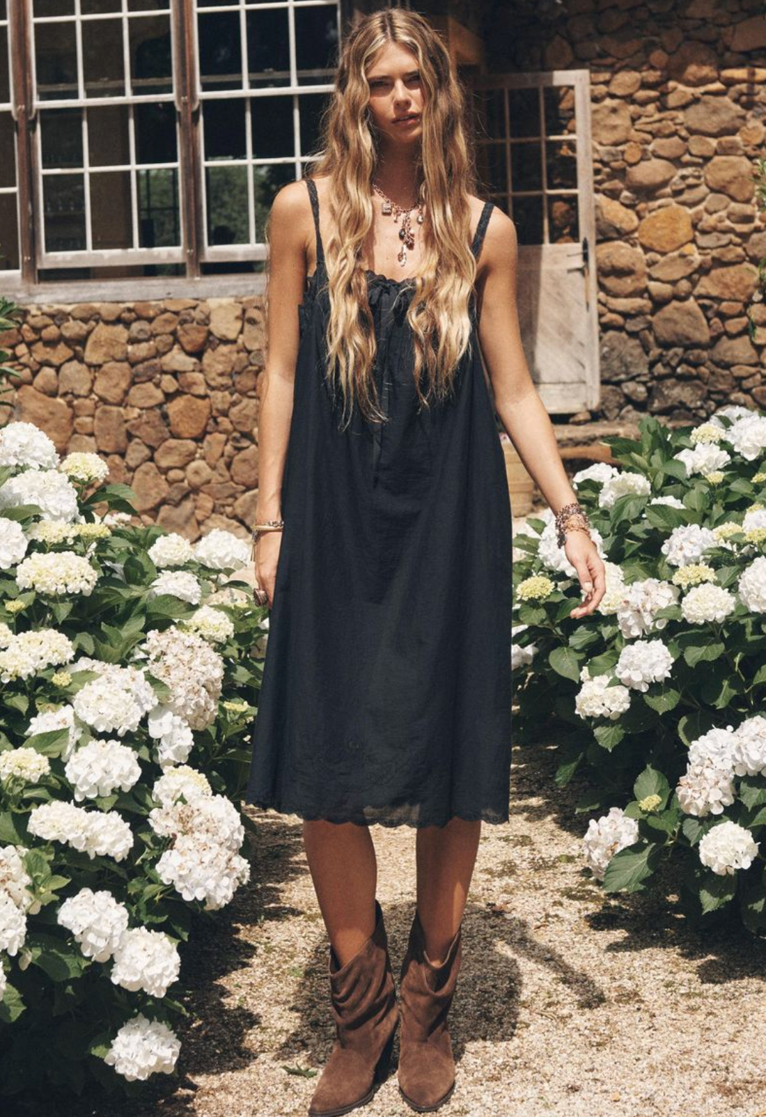 Spell Vintage Petticoat Midi Dress - Onyx - Nik and She Spell Vintage Petticoat Midi Dress - Onyx - Nik and She