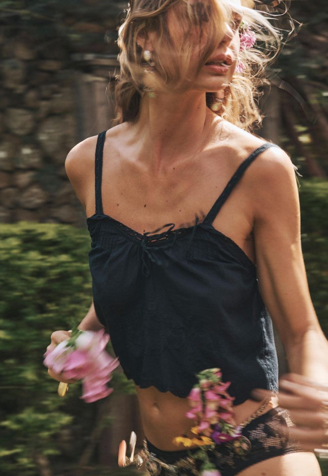 Spell Vintage Petticoat Cami - Onyx