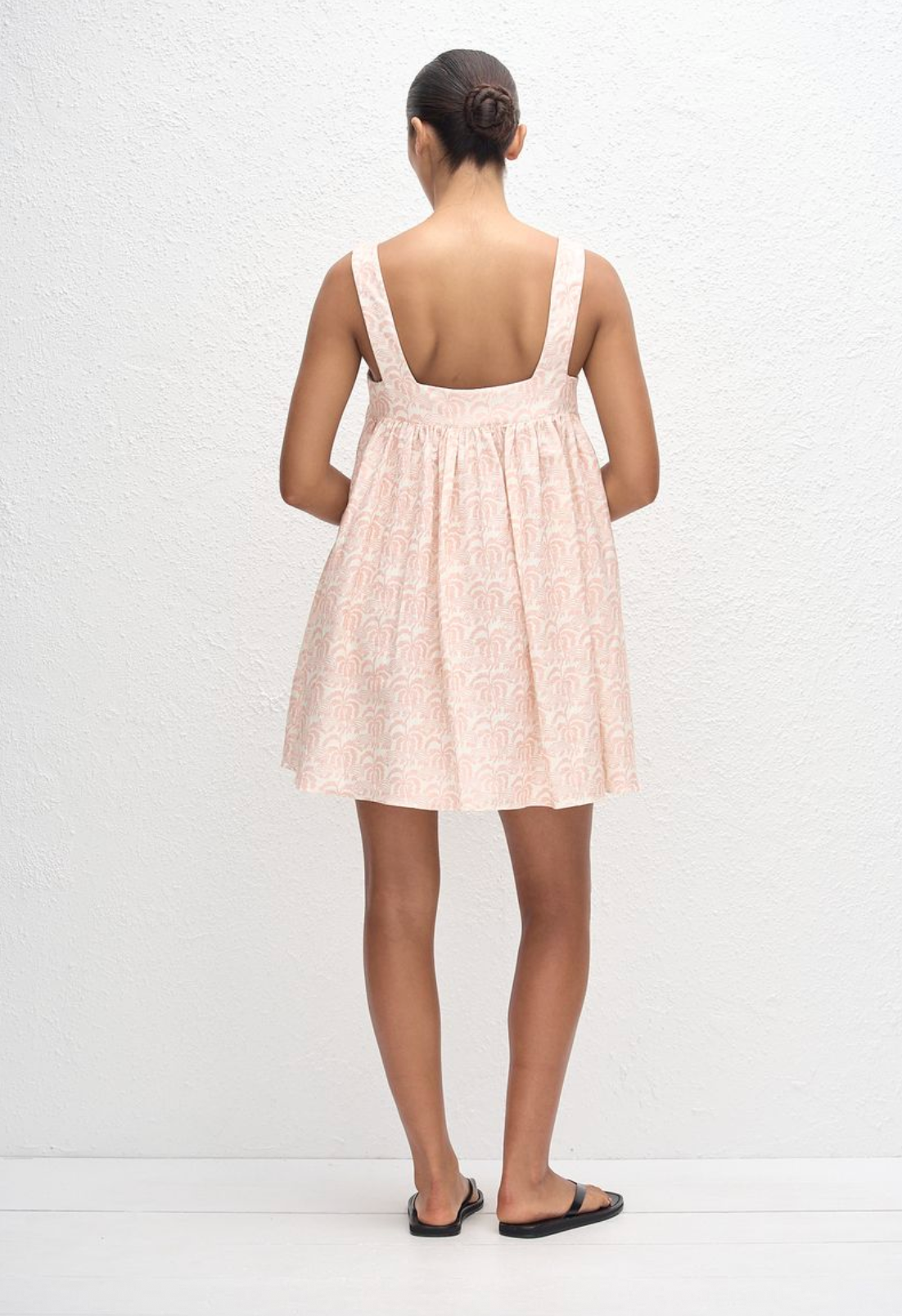 Matteau Babydoll Linen Mini Dress - Oasis