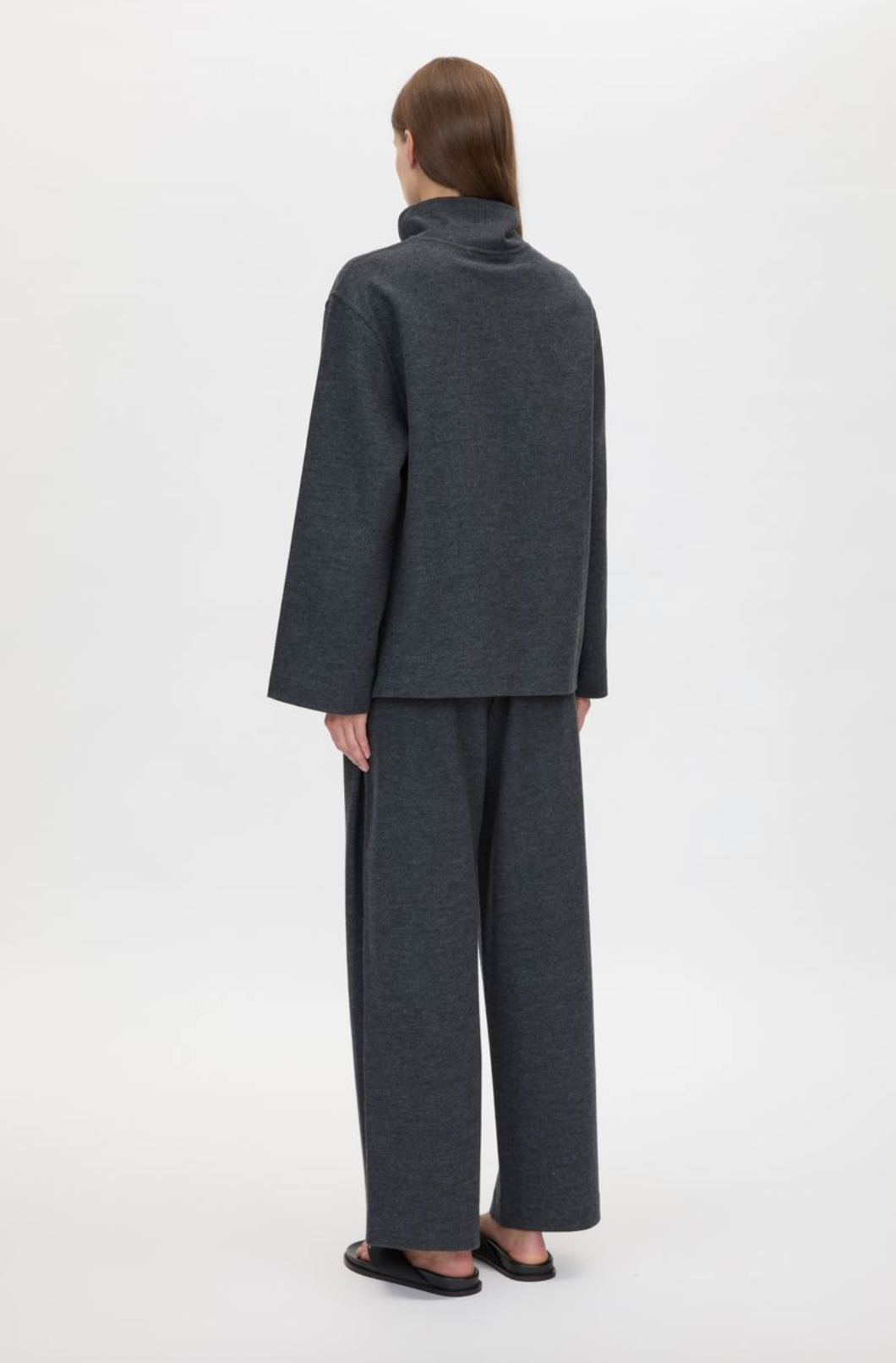 Camilla and Marc Sabine Lounge Top - Charcoal Marle