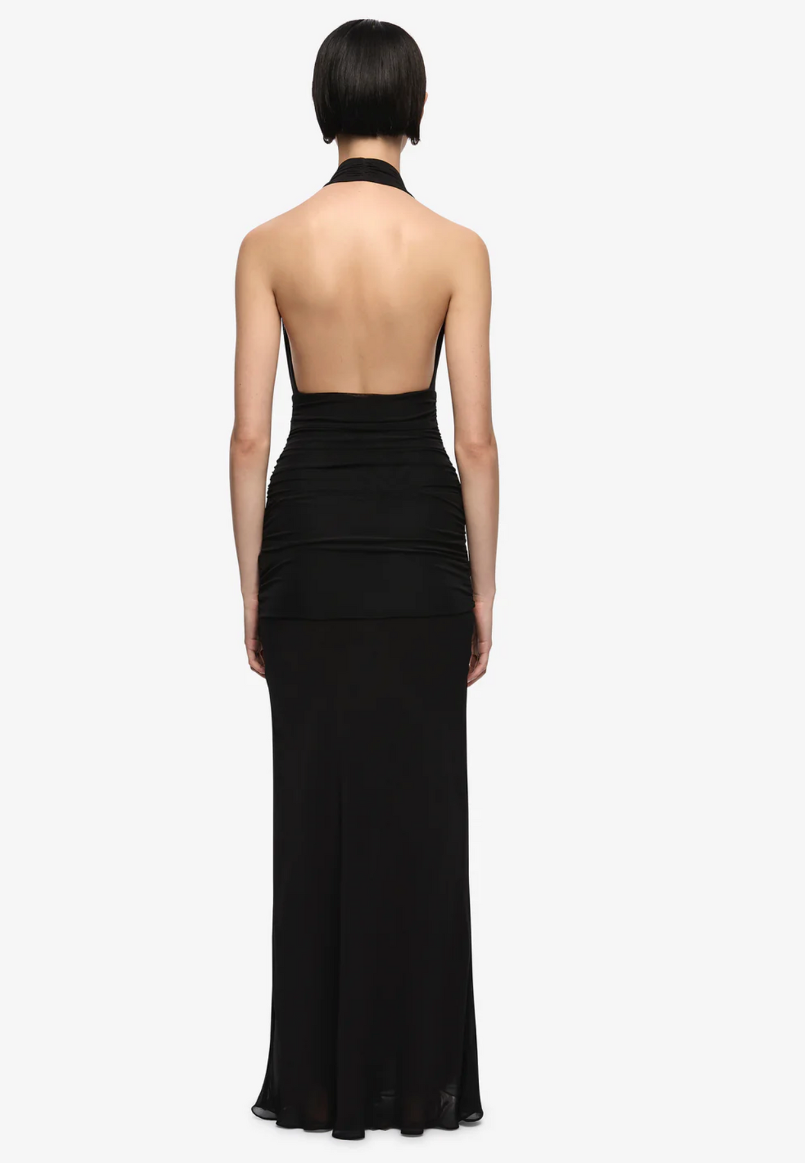 Bec and Bridge Cassis Drape Maxi Dress - Black