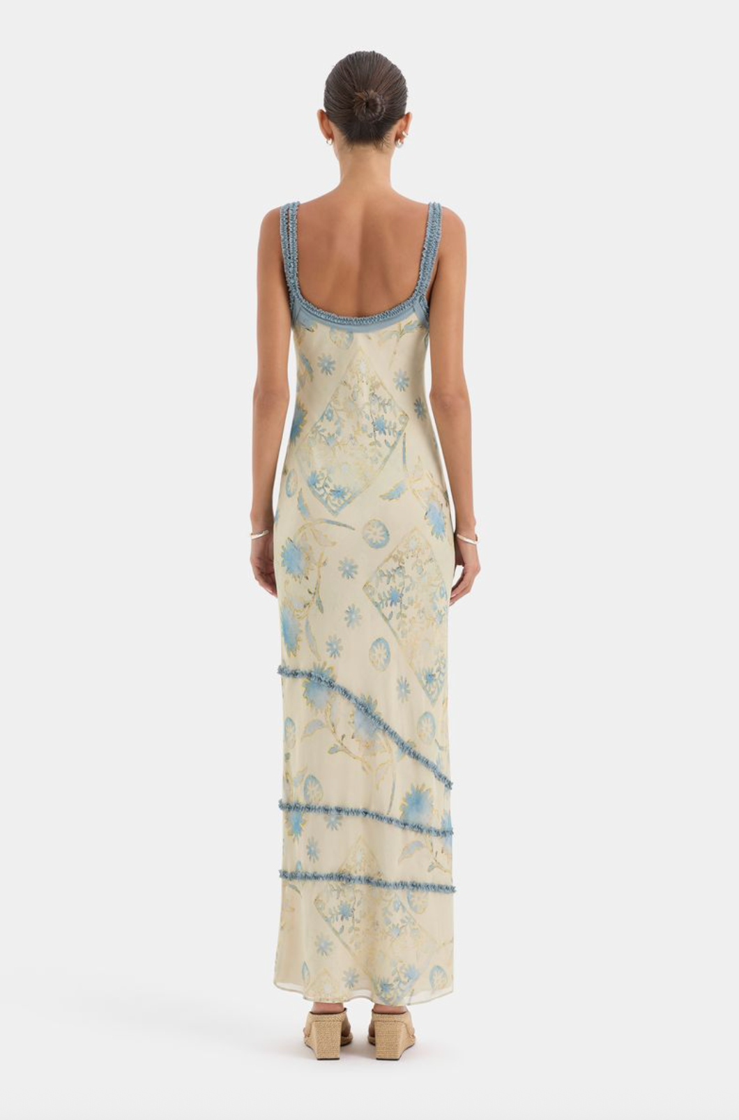 SIR. Cecile Ruffle Slip Dress - Eira Butter