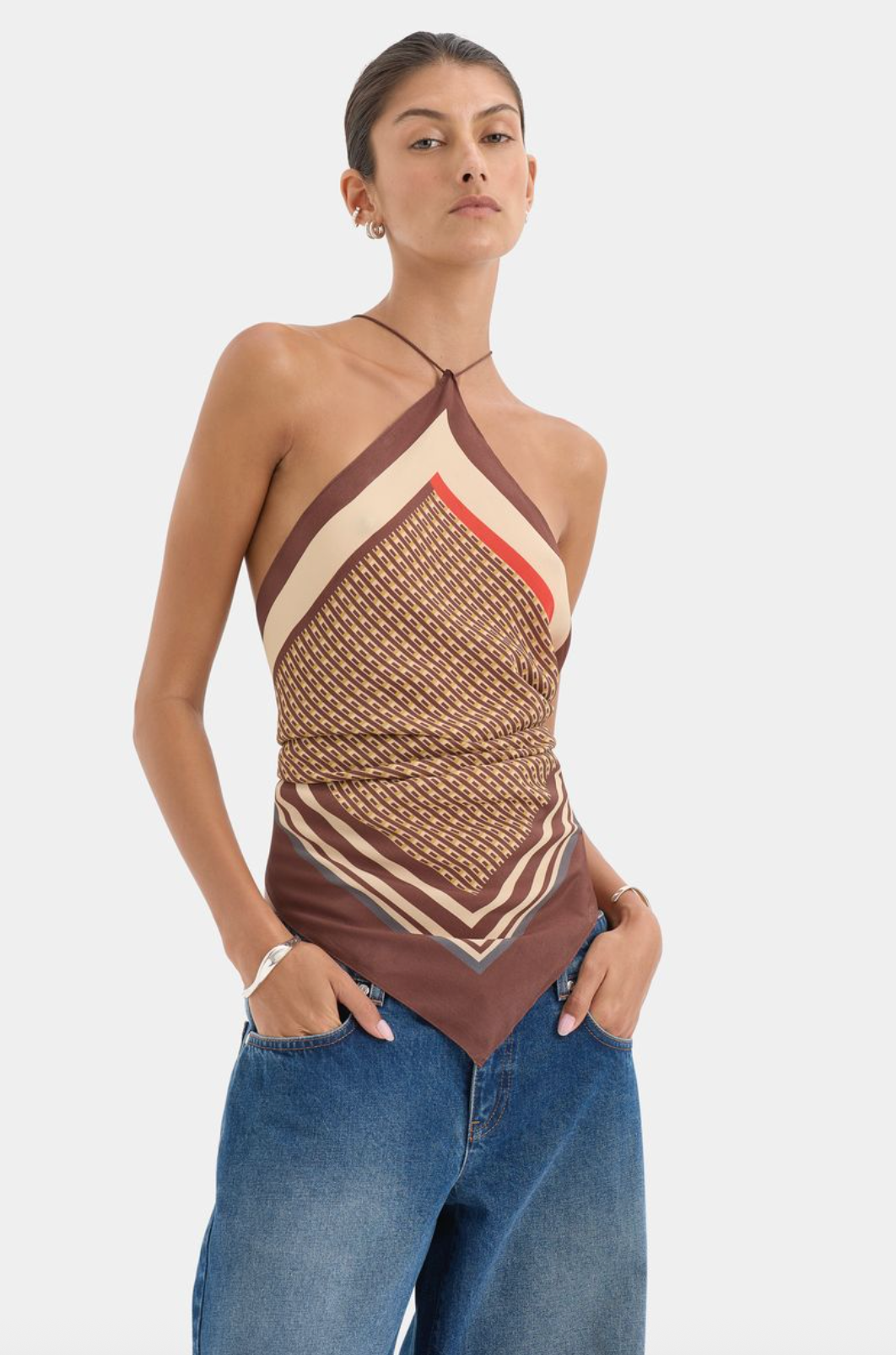 SIR. Cooper Scarf Top - Linnea