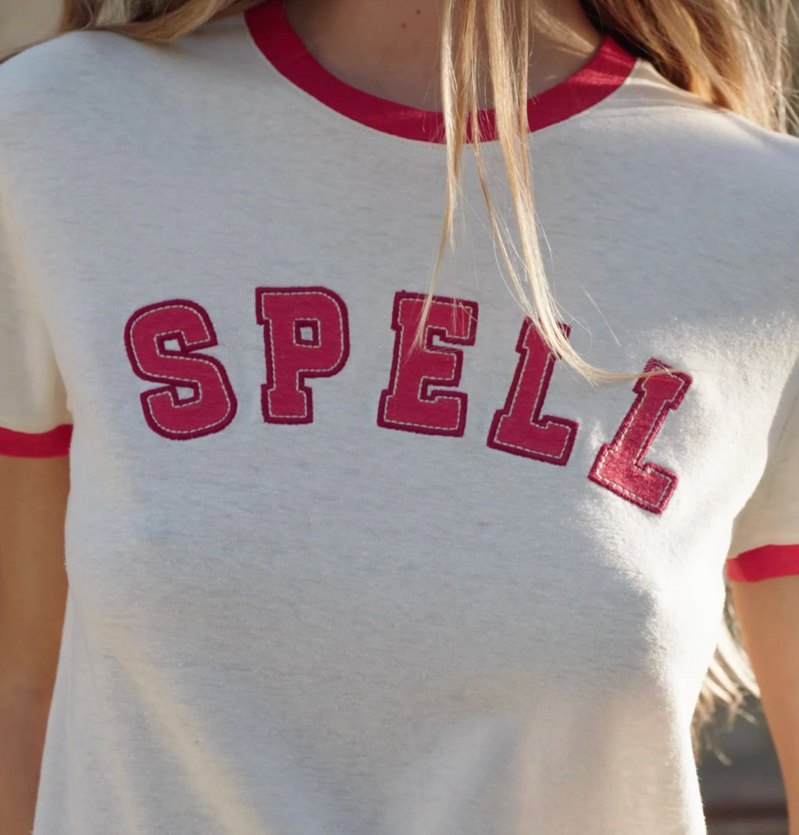 Spell Roomie Shrunken Sports Tee - Sand