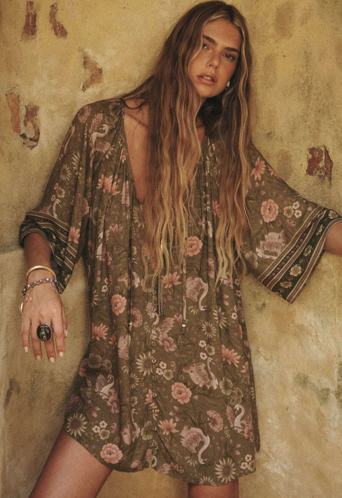 spell dresses Spell Swan Lake Tunic Dress - Sage