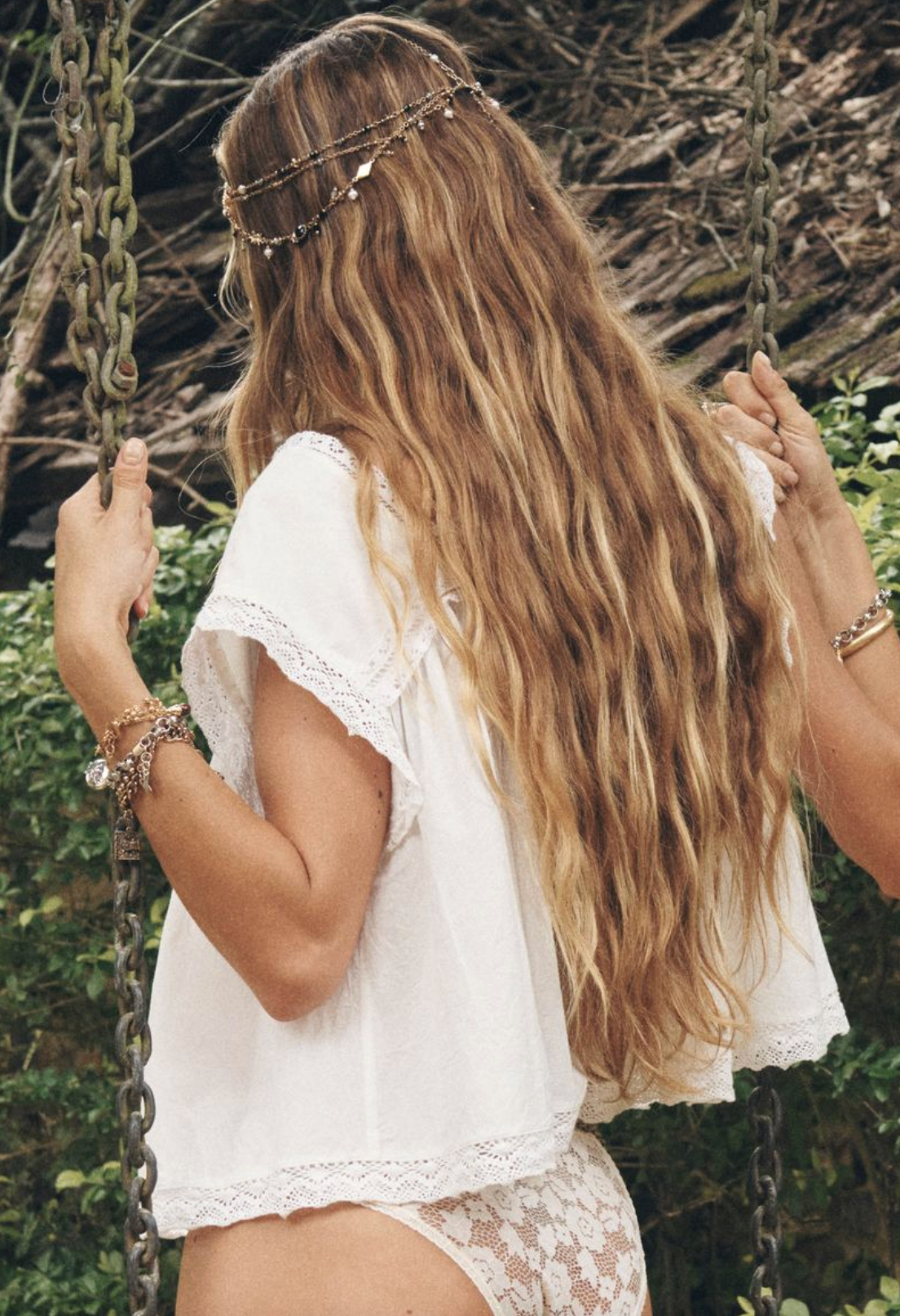 Spell Young At Heart Crop Blouse - Antique White