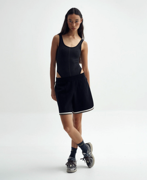 Matteau Gathered Drop Waist Dress - Polka Dot - Tomato