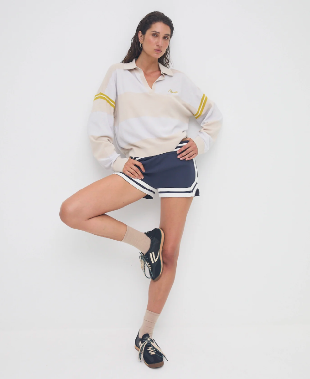 Nagnata Organic Ivy Crop Polo - Vanilla - PRE ORDER