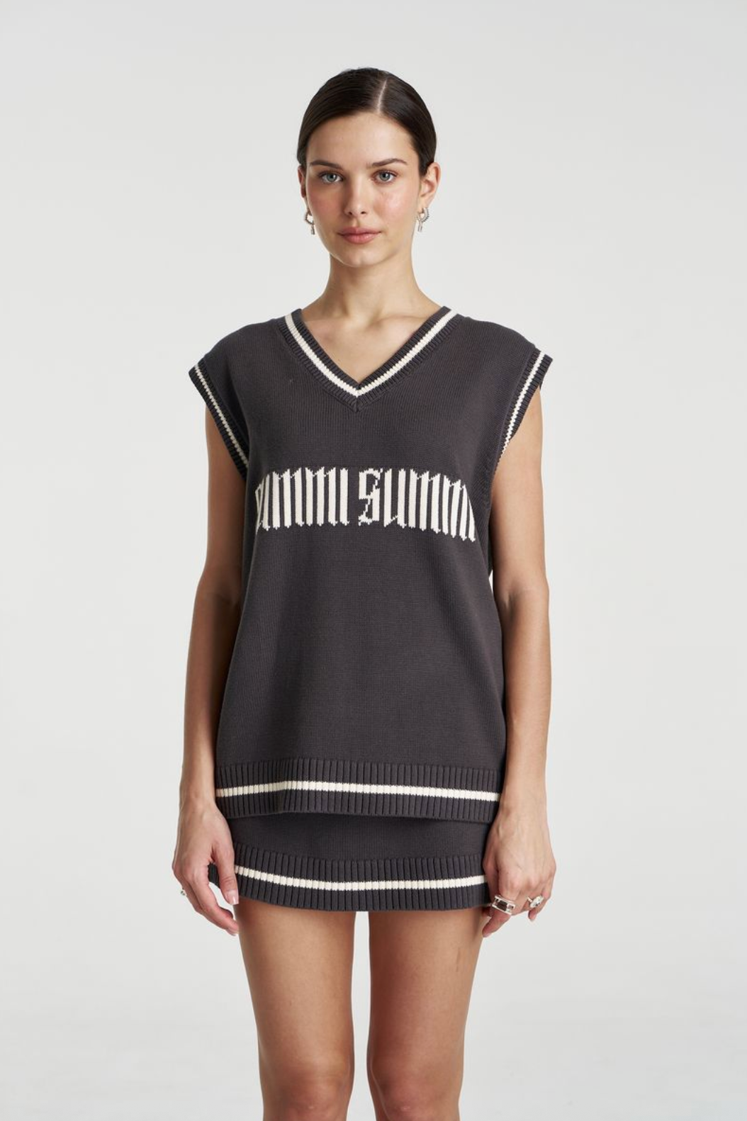Summi Summi Knit Vest - Shadow