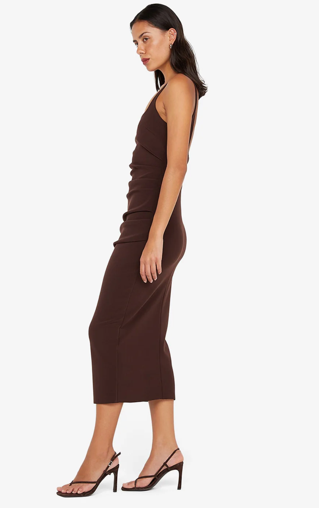 Bec and Bridge Karina Tuck Midi Dress - Sangria