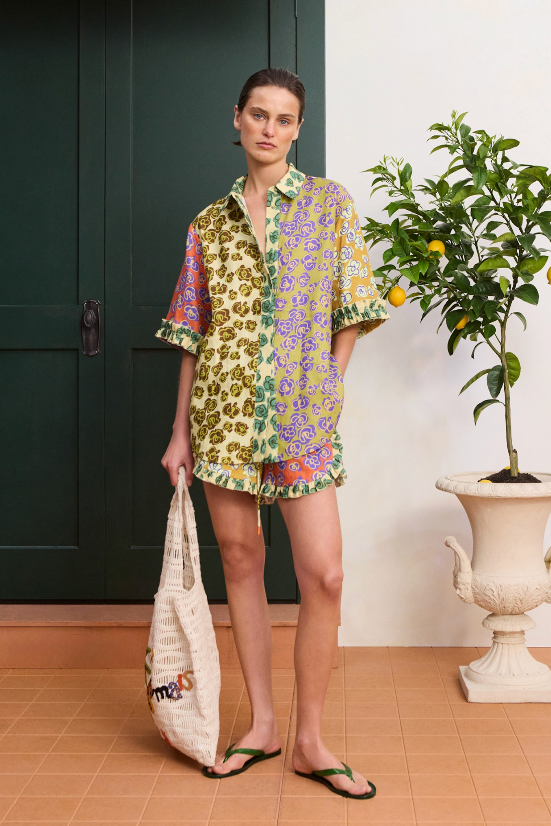 Alemais Patty Spliced Shirt