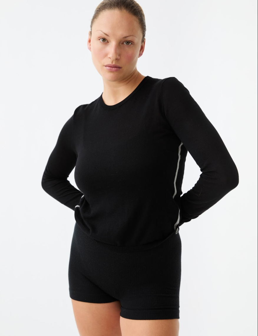 Nagnata Essentials Long Sleeve Top - Black