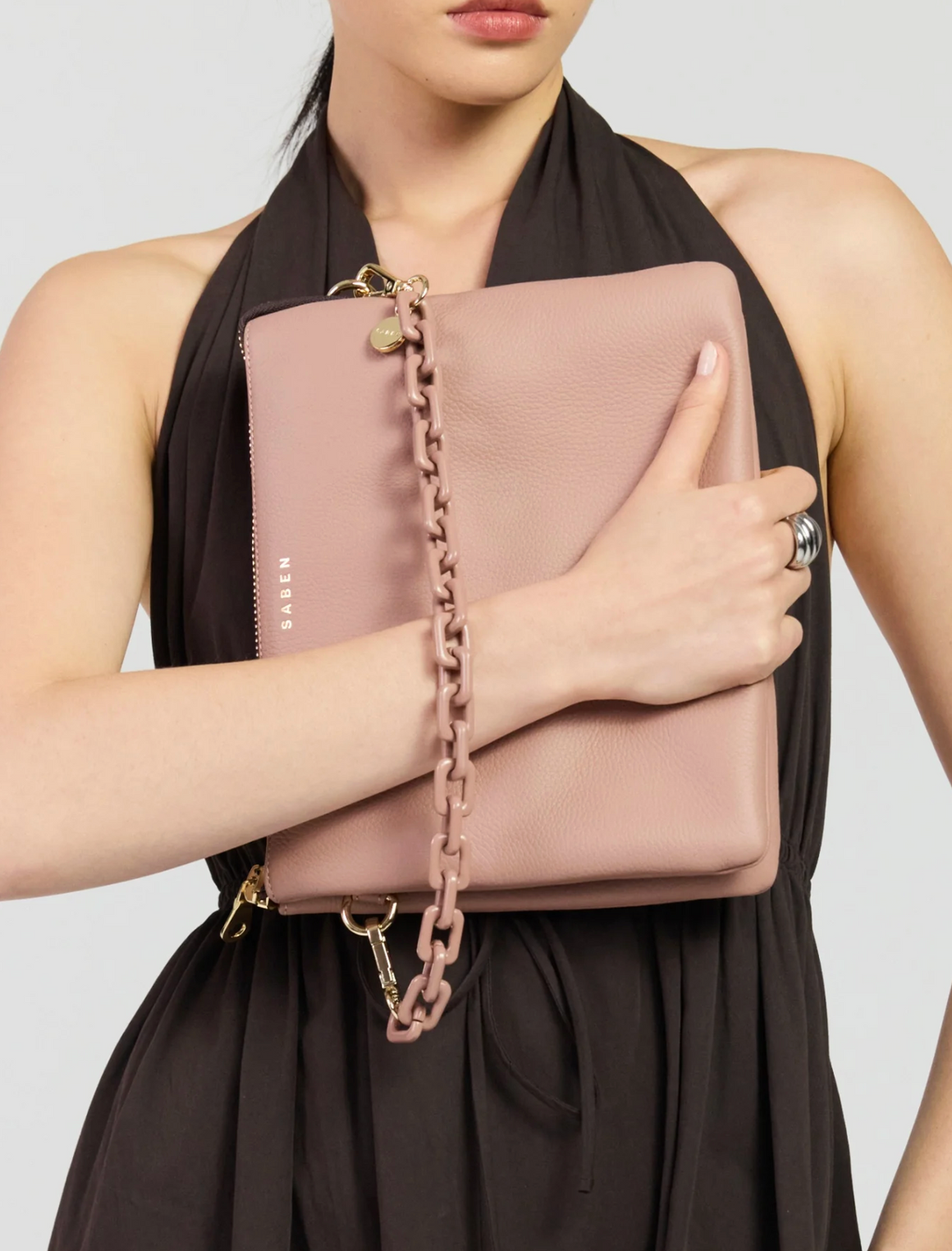 Saben Matilda Crossbody - Rosewater + Tonal Chain