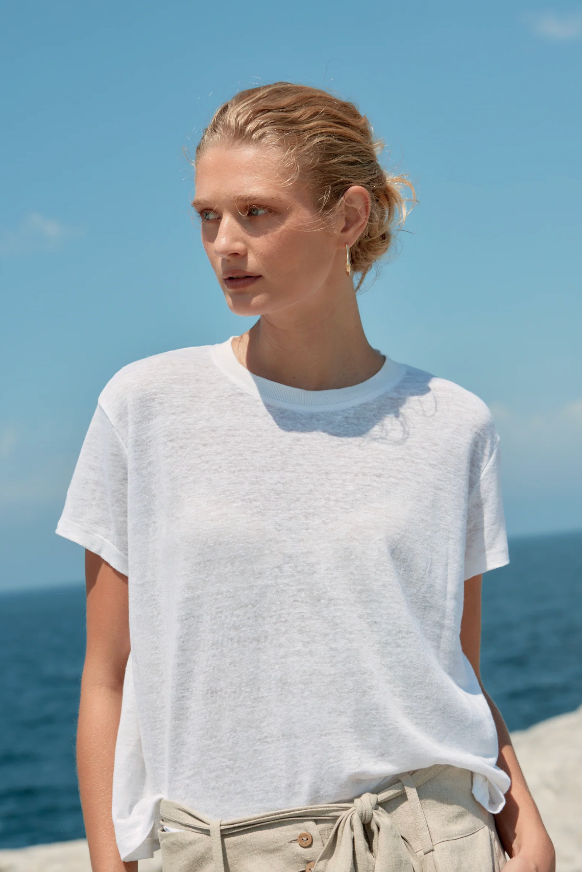 Estilo Emporio Baby Linen Tee - White
