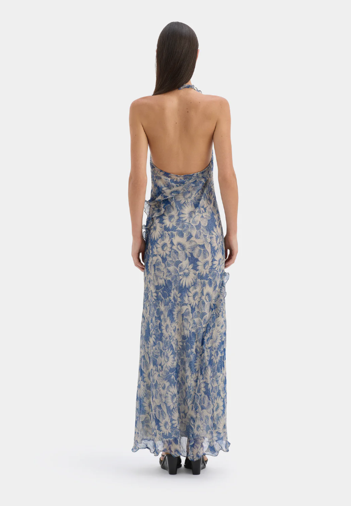 SIR. Lilia Halter Maxi Dress - Daisy Meadow