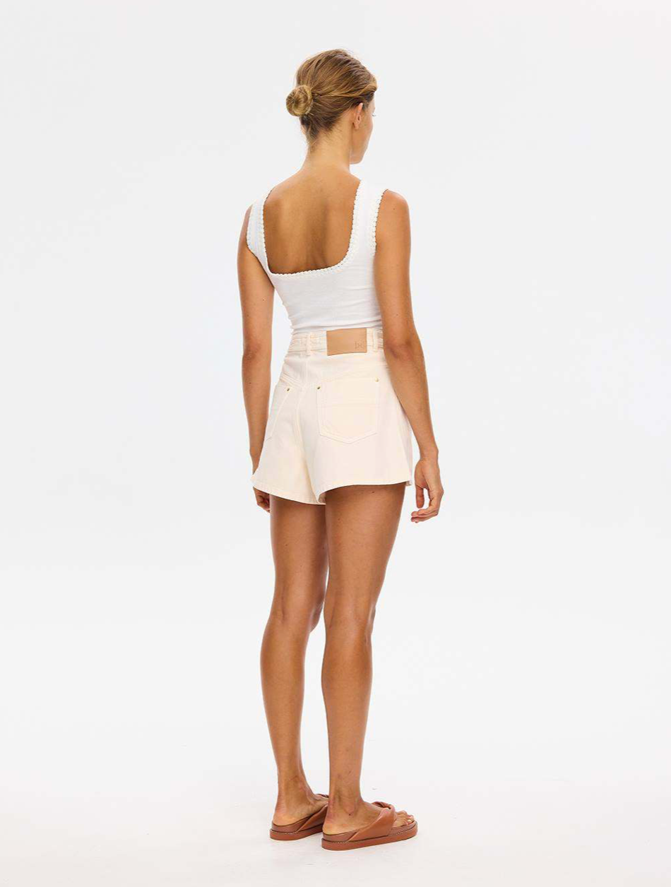 Kivari Dylan Denim Short - Rosewater