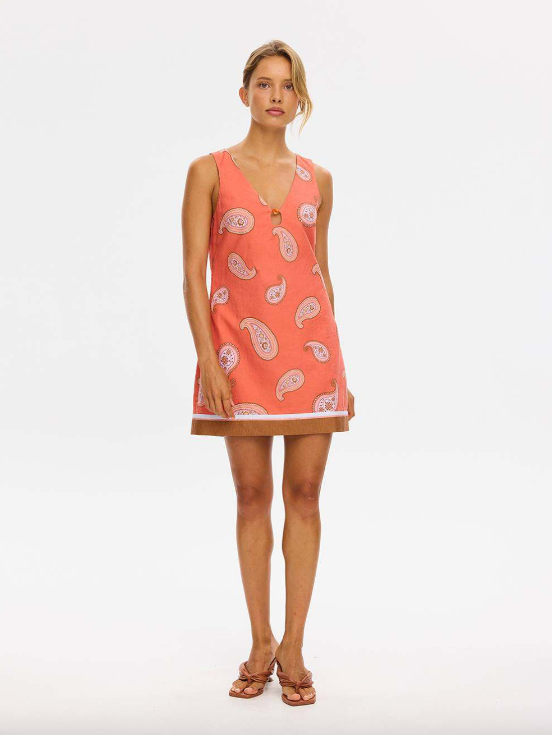 Kivari Ezra Mini Dress - Coral