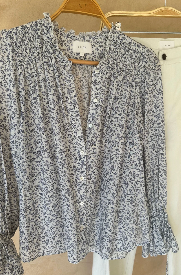 Lilya Mohave Blouse - Provence Floral Ivory