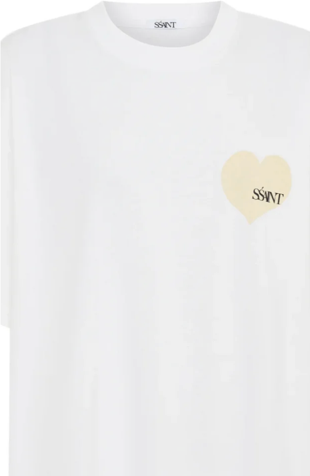 Ssaint Kids Heart Tee - Cream