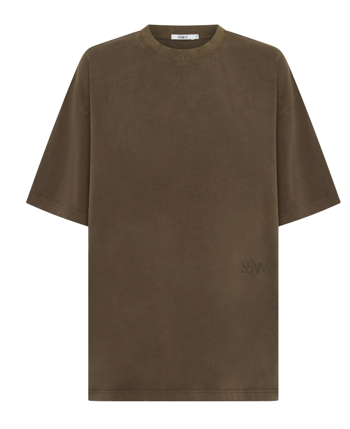 Ssaint Boxy Tonal Tee - Vintage Brown
